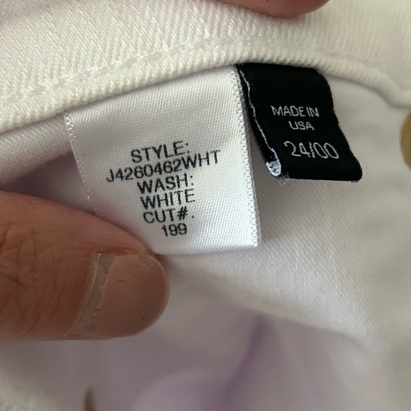 Veronica Beard Carly 11" Kick Flare Jeans in White Size 24 - Picture 7 of 9